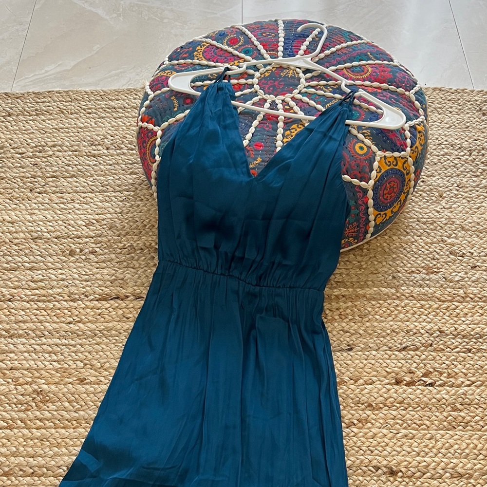 H&M Deep Blue Backless Dress